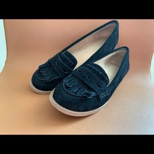 Top shop black suede loafers